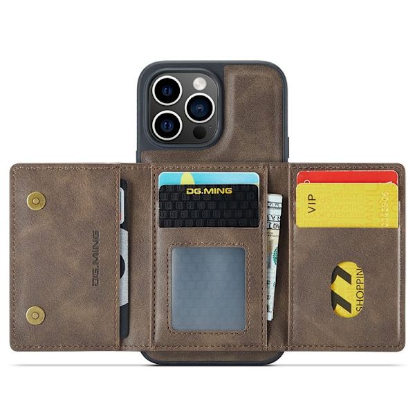 DG.MING M5 Series Mobilskal till iPhone 15 Pro Max Brun