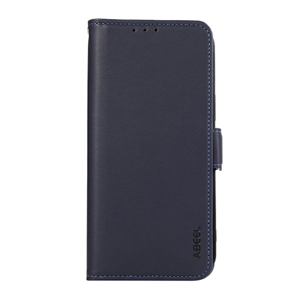 ABEEL iPhone 12 Pro Max Plånboksfodral RFID-Skydd Konstläder Ställ Blå