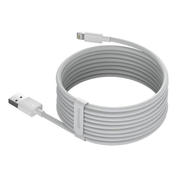 Baseus 2x Kabel Lightning To USB-A 1m - Hvid