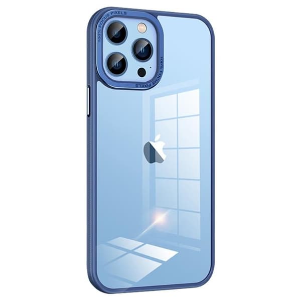 iPhone 14 Pro Max Skal Kameraram i Metall - Mörkblå