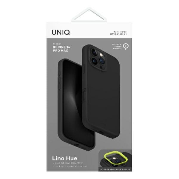 Uniq Mobilskal till iPhone 16 Pro Max Magsafe Lino Hue - Charcoal Grå Grå