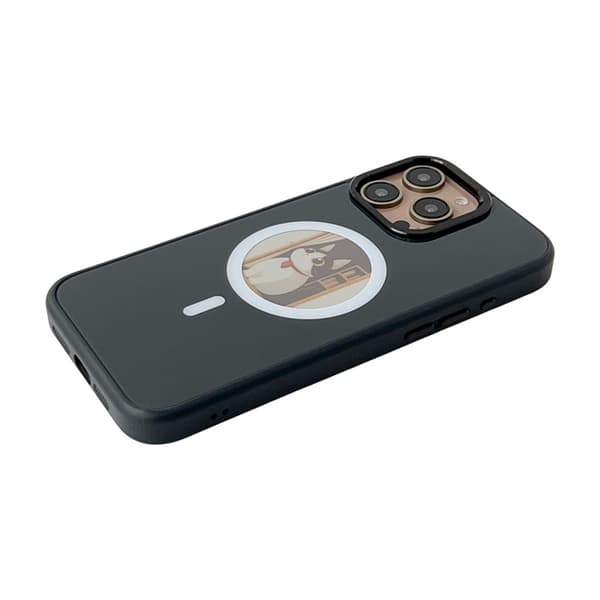 Mobilskal till iPhone 15 Pro MagSafe 4 Colors NFC DIY Smart E-Ink - Svart Svart