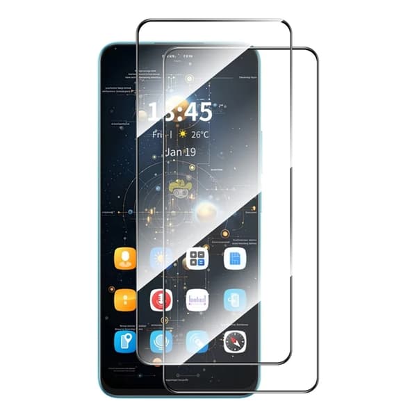 [2-Pack] BOOM Galaxy A36/Galaxy A56 Härdat Glas Skärmskydd Grå