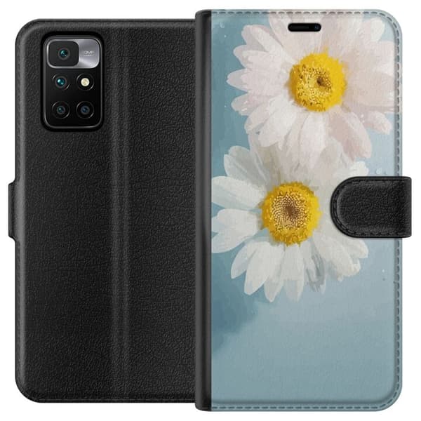 Pungcover til Xiaomi Redmi 10 med Sommerblomster