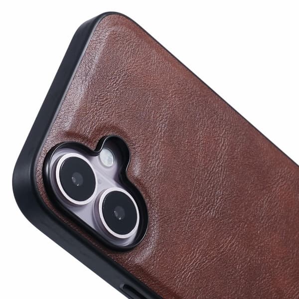 X-LEVEL Bojue-3 Mobilskal till iPhone 16 Plus Hybrid Skydd Brun