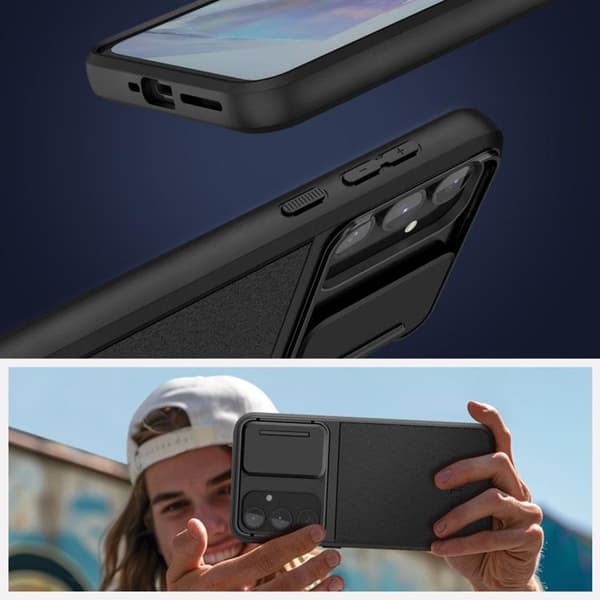 Tech-Protect Mobilskal till Galaxy A55 5G Velar Cam Plus - Svart Svart