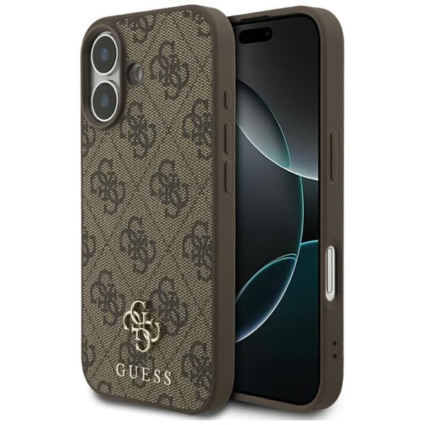 Guess Mobilskal till iPhone 17 MagSafe 4G Small Classic Logo - Brun Brun