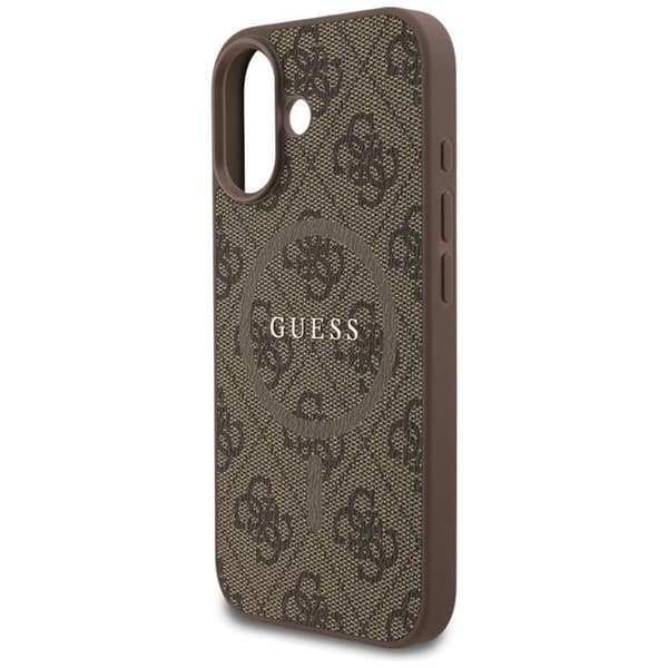 Guess telefontaske til iPhone 17 MagSafe 4G Ring Classic Logo - Brun Brun