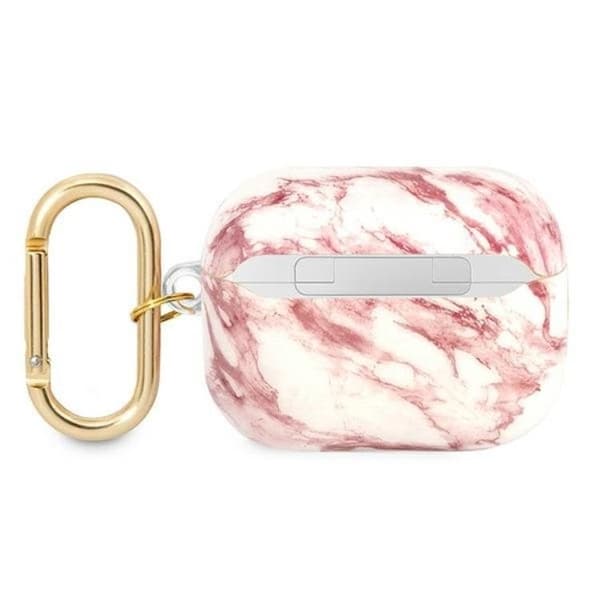 Guess Airpods Pro Skal Marble Strap Collection - Rosa Rosa