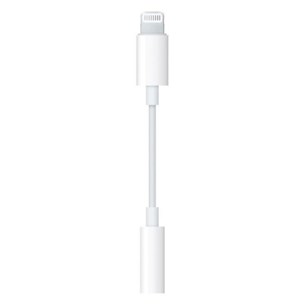 Apple Lightning til Mini Jack Adapter - Hvid