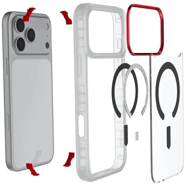 Ghostek Mobilskal till iPhone 17 Pro Max MagSafe Covert - Transparent Transparent
