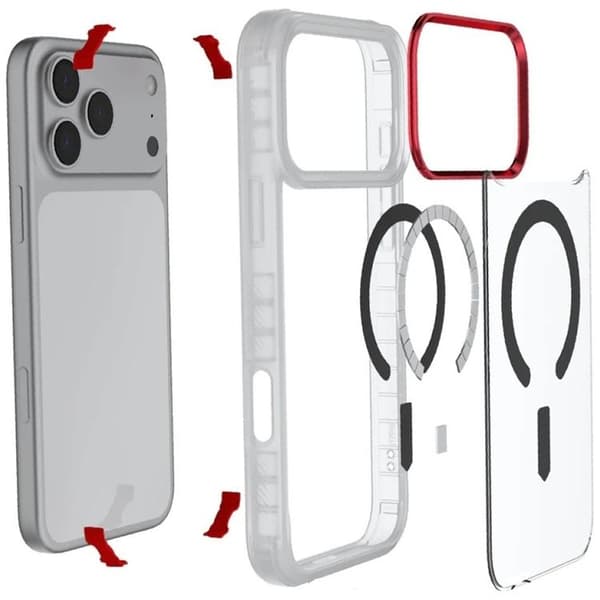 Ghostek telefontaske til iPhone 17 Pro Max MagSafe Covert - Gennemsigtig Transparent
