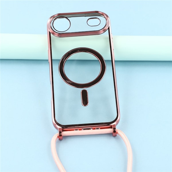 Mobilskal till iPhone Air MagSafe Electroplating Edge TPU - Rosa Rosa