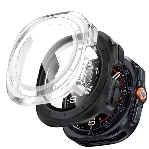 [2-Pack] Tech-Protect Skal För Galaxy Watch Ultra 2 (47mm) Defense - Svart/Clear