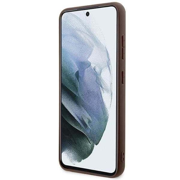 Guess Mobilskal till Galaxy S24 Big Metall Logo - Brun