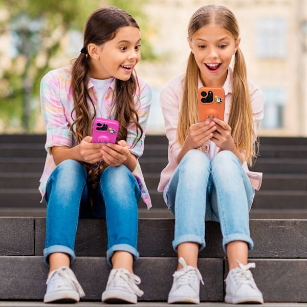 Penguin Mobilskal till iPhone 14 Pro Max Kickstand Stöttålig EVA - Rosa