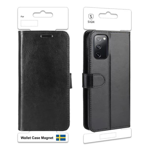SiGN Pungetui til Samsung Galaxy S20 FE - Sort Svart
