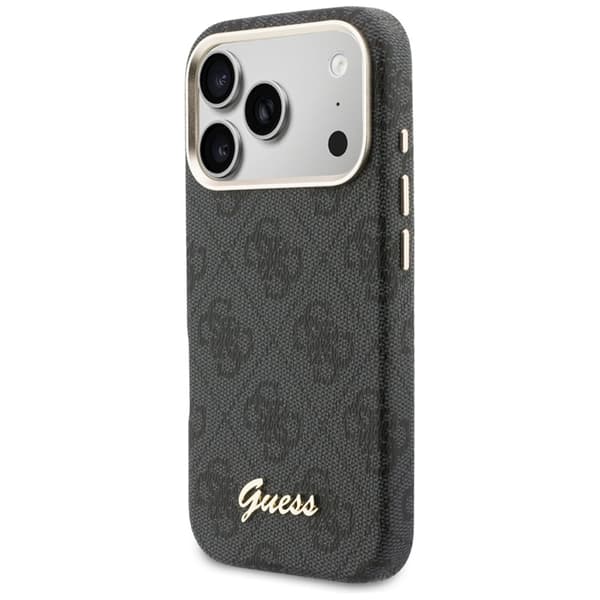 Guess telefontaske til iPhone 17 Pro MagSafe 4G Script - Sort Svart