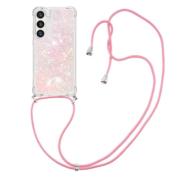 Mobilskal för Samsung Galaxy S26 Plus TPU med snodd - Rosa