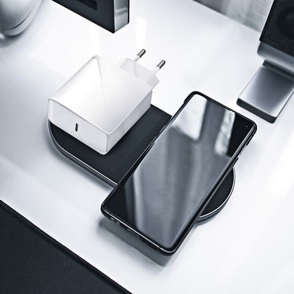 Forcell Reseladdare med USB-C Socket 3A 45W PD och QC 4.0 Vit