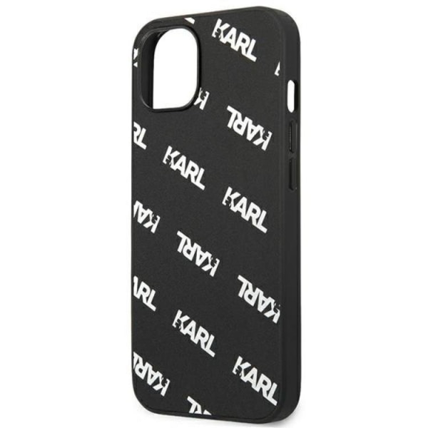 Karl Lagerfeld iPhone 13 Mini -kotelo Allover - Musta