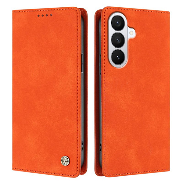 Plånboksfodral för Samsung Galaxy S26 Plus Konstläder RFID - Orange