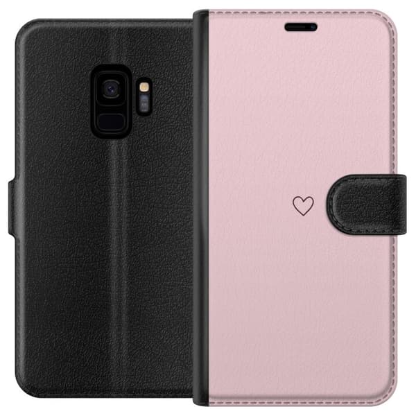 Plånboksfodral till Samsung Galaxy S9 med Litet Hjärta