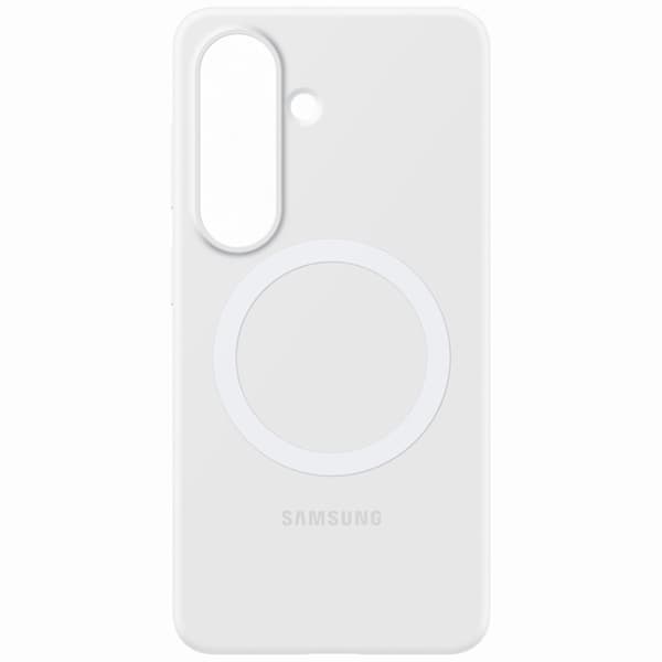 SAMSUNG Mobilskal För Galaxy S26 MagSafe Silikon Magnet - Vit