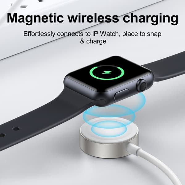 SiGN Magnetisk USB-C Oplader til Apple Watch 2.5W 1.2m - Hvid Vit