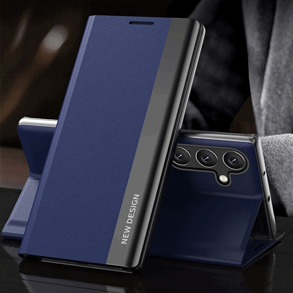 Galaxy S24 FE Fodral Sleep Pro - Blå Blå