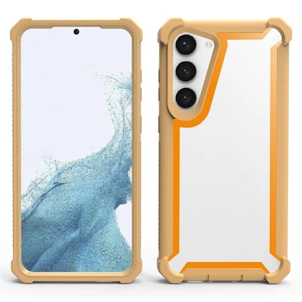Mobilskal till Galaxy S23 TPU + PC Shockproof - Guld Guld