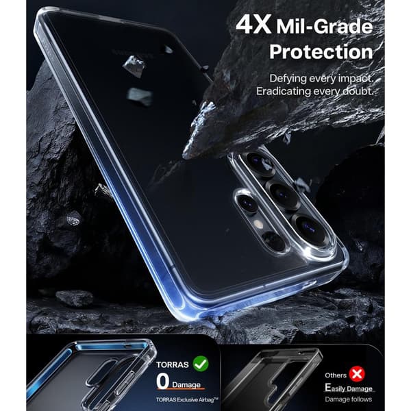Torras Mobilskal för Samsung Galaxy S26 Ultra Matt PC + TPU - Transparent