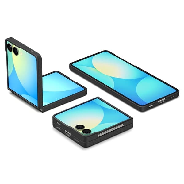 Spigen Telefontaske til Galaxy Z Flip 7 Airskin Aramid - Sort Svart