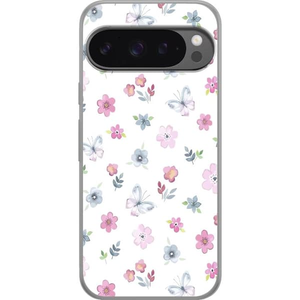 Mobilskal till Google Pixel 9 Pro XL med Blommor och fjärillar