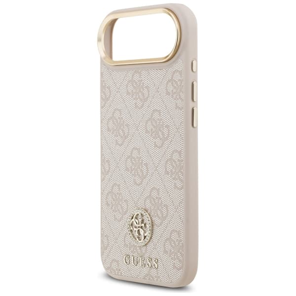Guess Mobilskal till iPhone 17 Air Magsafe Strass Logo - Rosa Rosa