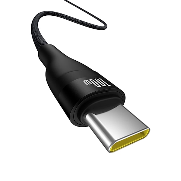 Baseus USB-C till USB-A kabel Flash 2 100W 2m- Svart Black