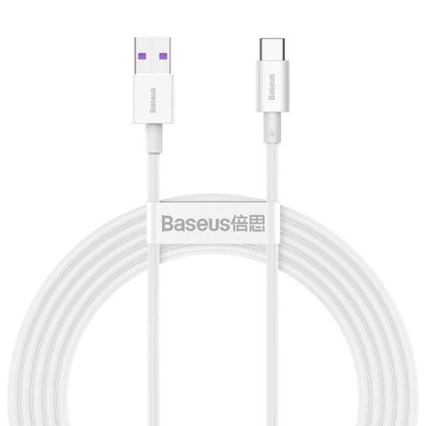 Baseus Superior USB til USB-C 66 W Kabel 2 m - Hvid