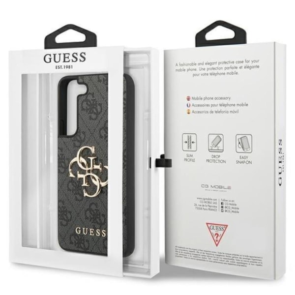 Guess Galaxy S24 Mobilskal 4G Big Metal Logo - Svart