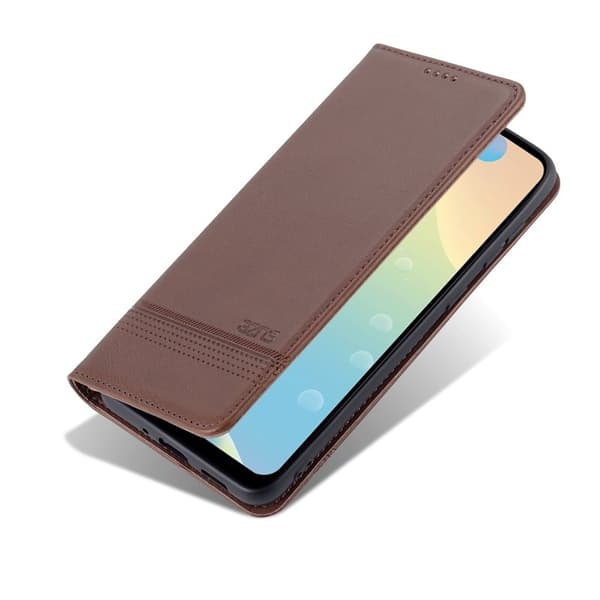 AZNS Samsung Galaxy A33 5G Plånboksfodral Konstläder - Brun