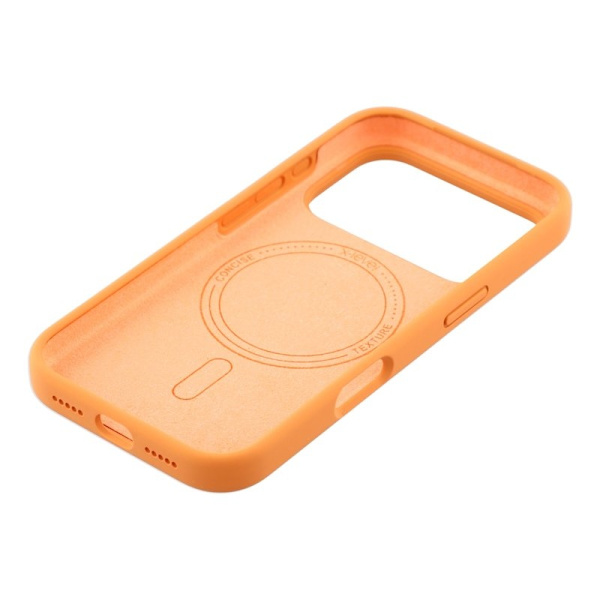 X-LEVEL Mobilskal till iPhone 17 Pro Max MagSafe Liquid Silikon Orange