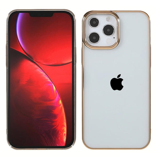 X-LEVEL Mobilskal till iPhone 13 Pro Shockproof Slim Electroplating Guld