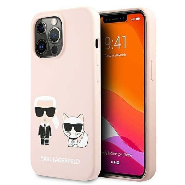 Karl Lagerfeld Karl & Choupette Magsafe Skal iPhone 13 Pro Max - Ljus Rosa
