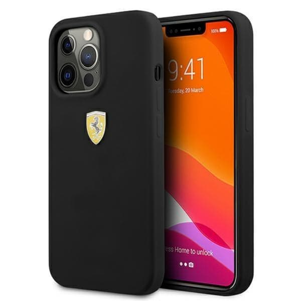 Ferrari iPhone 13 Pro Skal Silicone - Svart Svart