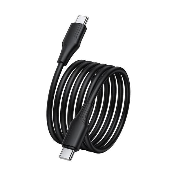 HOCO USB-C til USB-C 60W Kabel 1m 3A Silikone X124 - Sort Svart