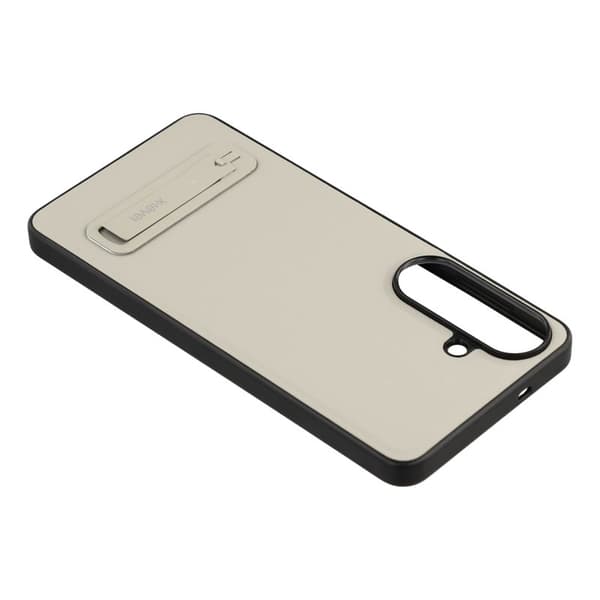 X-Level Mobilskal för Samsung Galaxy S26 Konstläder PC + TPU med Kickstand - Grå
