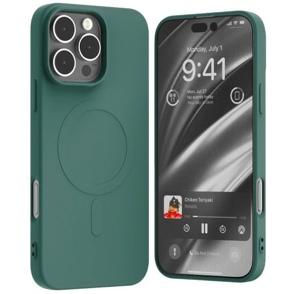 Mercury Mobilskal till iPhone 16 Pro Max MagSafe Semi-Silikon - Grön Grön