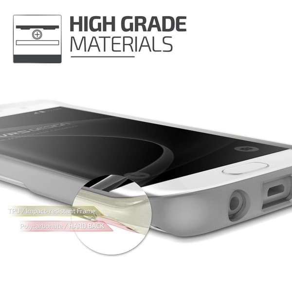 Verus Shine Guard Skal till Samsung Galaxy S7 Edge - Grå grå
