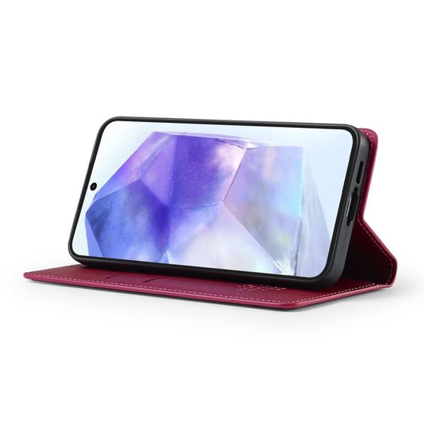 LC.IMEEKE Plånboksfodral för Samsung Galaxy S26 Plus Konstläder Stativ - Röd