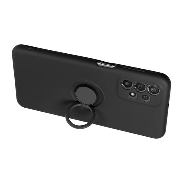 Mobilskal till Galaxy S25 Edge Silikon Ring - Svart