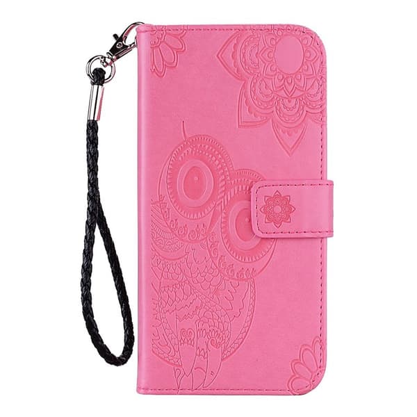 Plånboksfodral för Samsung Galaxy S26 Plus Konstläder med rem - Rosa